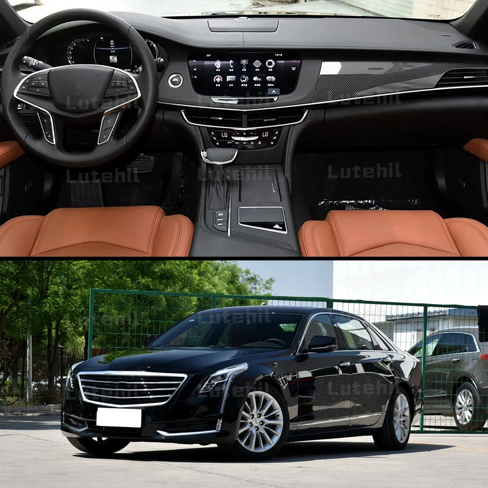캐딜락 CT6 2016-2022 17 18 19 20 21 더블 레이어 자동차 바닥 매트 맞춤형 자동 발 패드 카펫 커버 인테리어 액세서리
