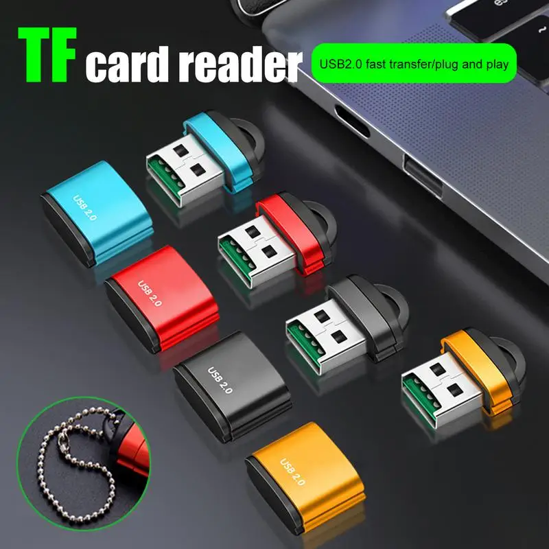 미니 고속 USB 2.0 카드 리더, 마이크로용 TF S-D 메모리 카드 어댑터, 컴퓨터 데스크탑 노트북 노트북용