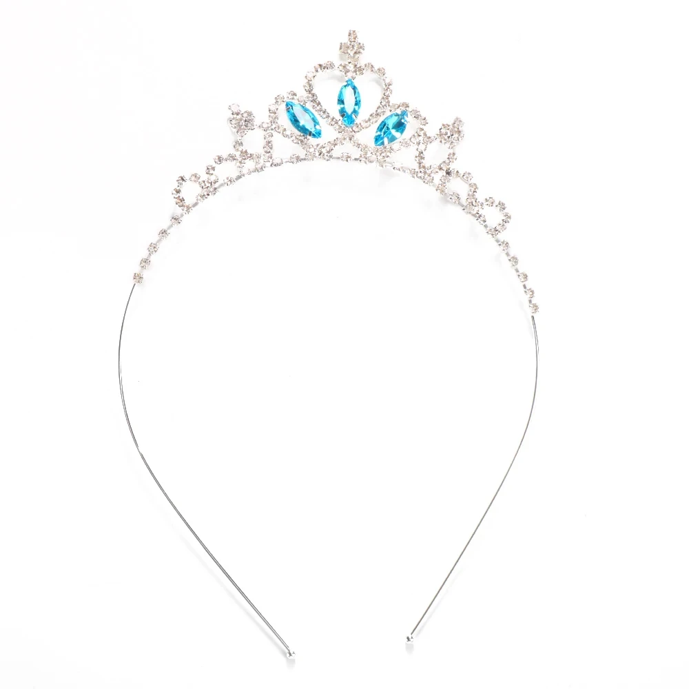 Happy Birthday Crystal Rhinestone Crown Hair Bands For Kids Girl Prom Headband Wedding Prom Gift Tiaras Hair Jewelry Accessories hair accessory jewelry accessories hair band crown hair headdress bridal headwear