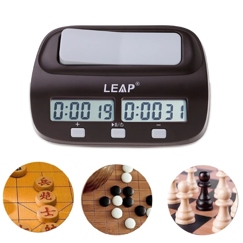 Digital Chess Clock, Compact Stopwatch Board Clock Board Clock with Competition Timer
