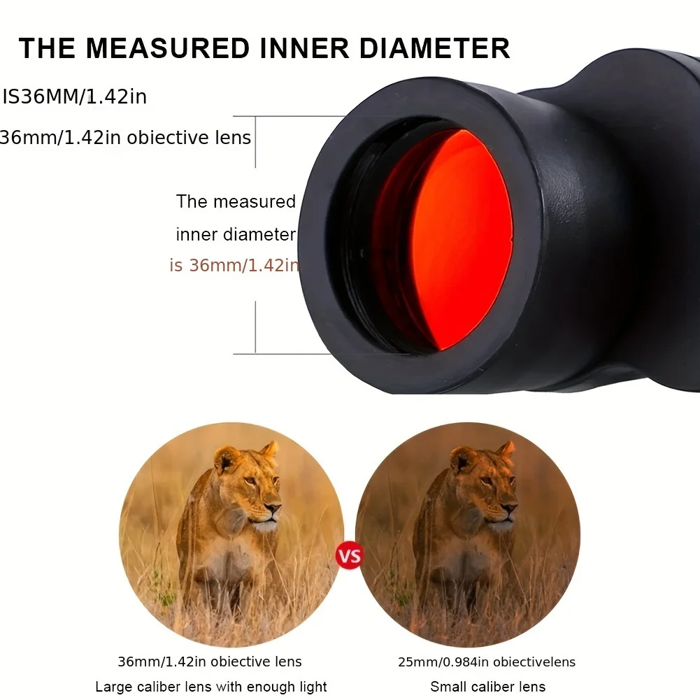 1PC Professional Telescope, Suitable For Hiking And Camping, Waterproof And Fog Proof For Daily Sightseeing 6