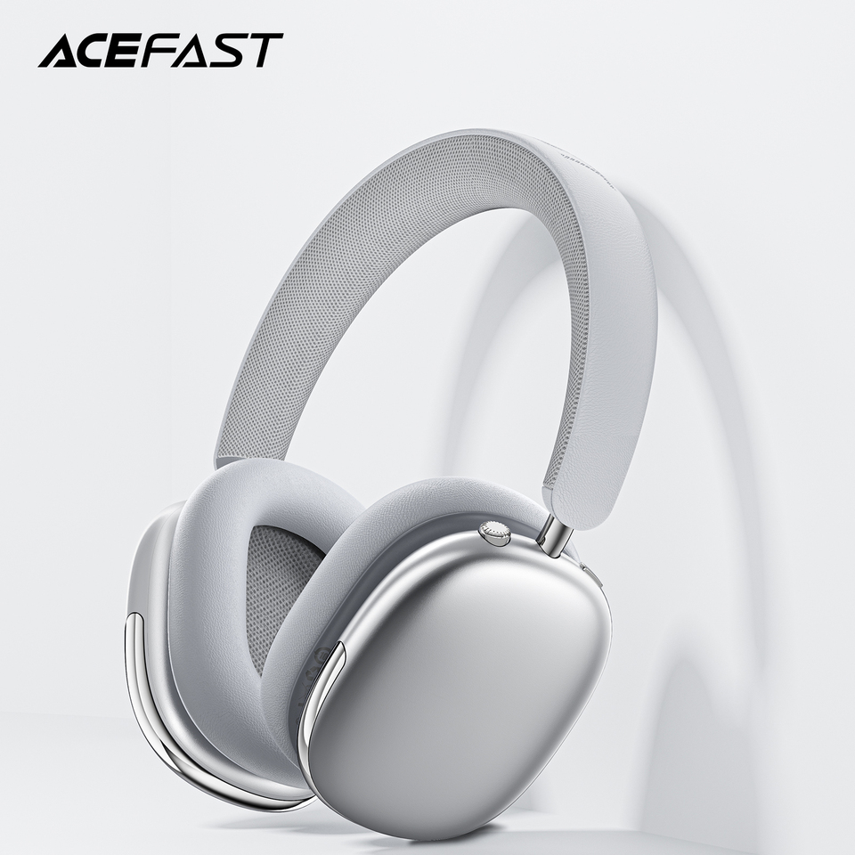 ACEFAST ANC 30dB Hybrid Noise Cancelling Wireless Bluetooth 5.4 Headphone 40MM Speaker Music Sports Over the Ear HiFi Headsets
