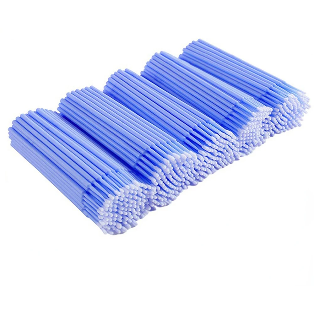 Brushes 500pcs/lot Applicator Micro for Eyelash Extension Lash Cleaning Lip Brush Sticks Makeup Tools LAUKISS makeup brush set makeup brush