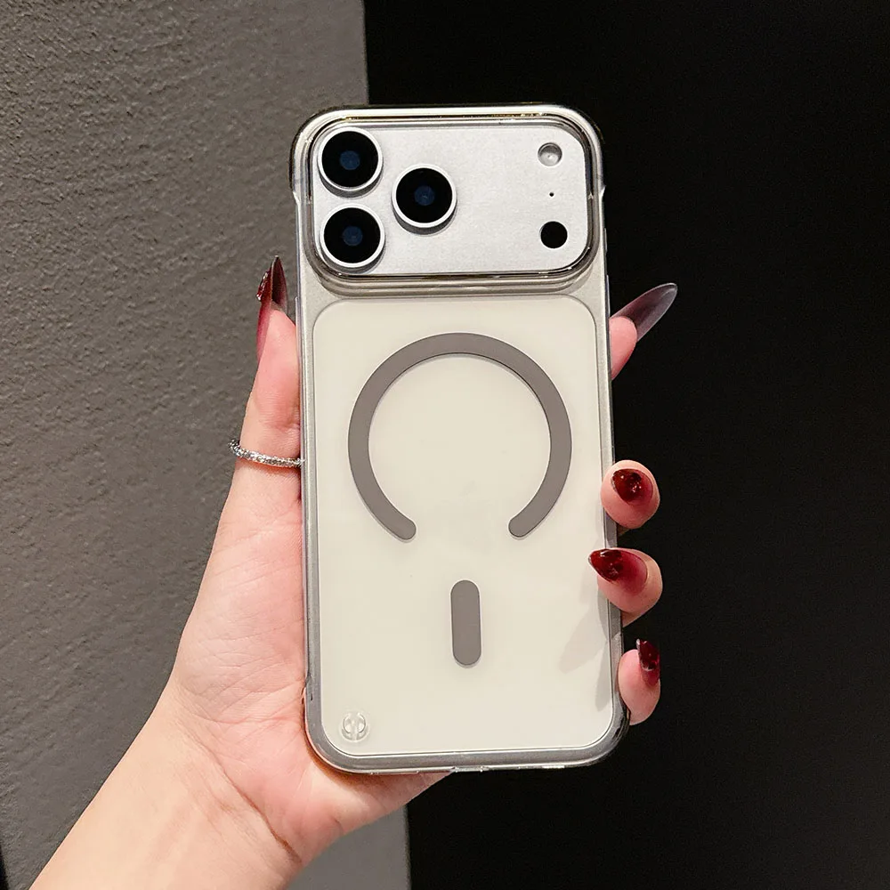 Transparent Frameless PC Case with Magnetic Hard Cover and Borderless Shell