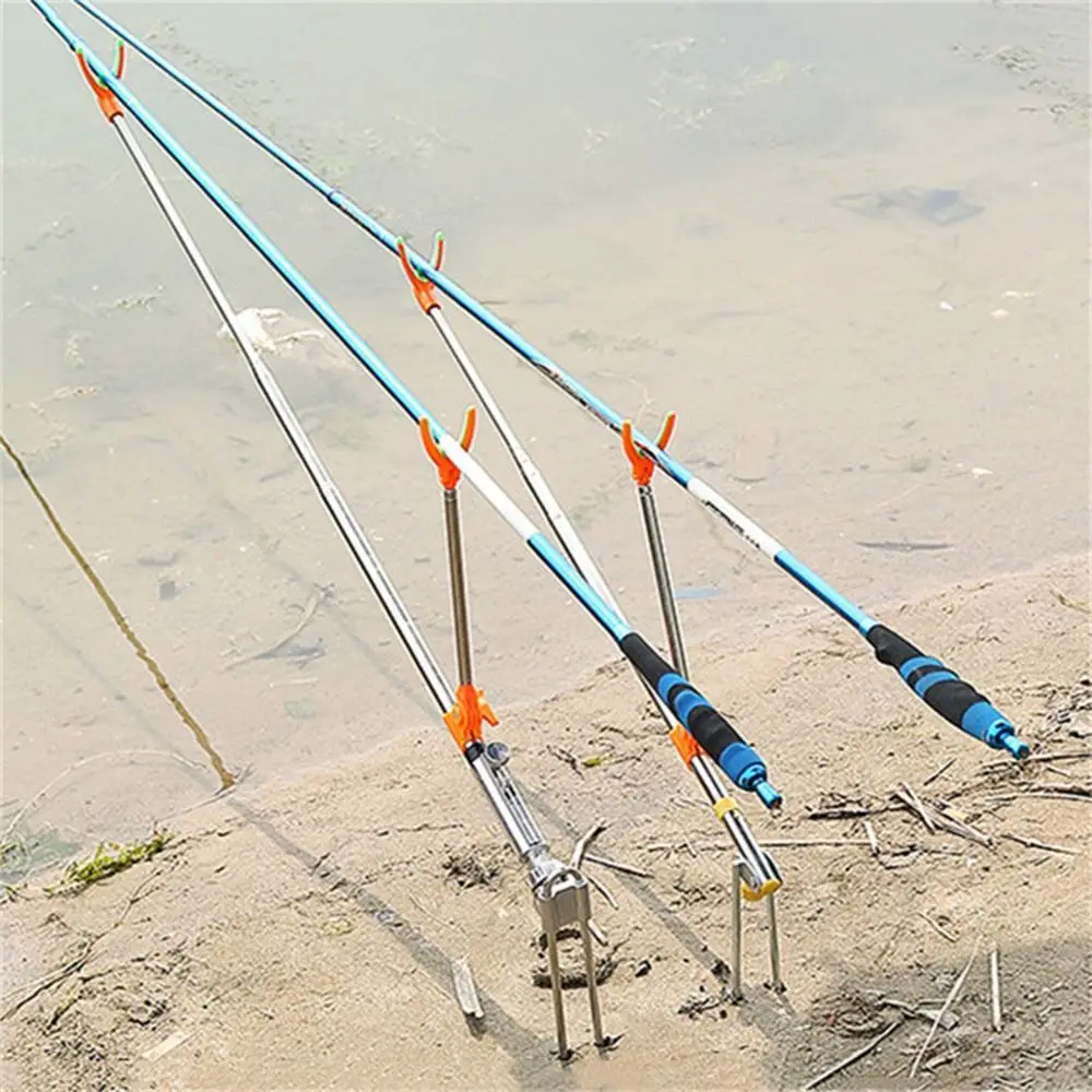 Ground Fishing Rod Stand Bracket Adjustable Chair Box Fish Rods