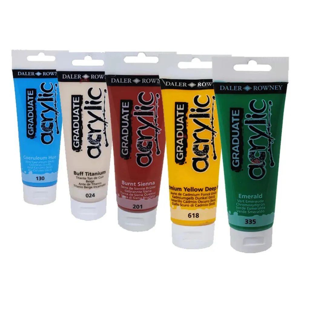 Colore acrilico fine Graduate 120ml titanium buff