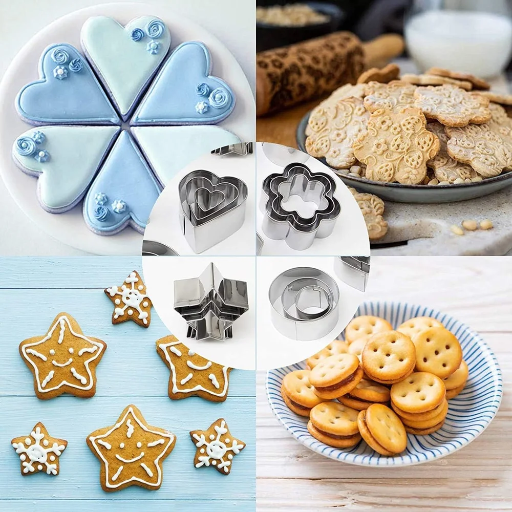 Cookie Cutter 30pcs/box Stainless Steel Baking Decorating Tools