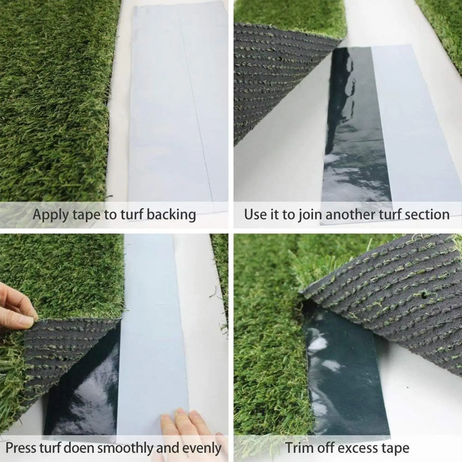 Turf Seam Tape Turf Tape Green Fixed Adhesive Connection Synthetic For Outdoor Fixing Carpet Mat Jointing Lawn Rug Garden
