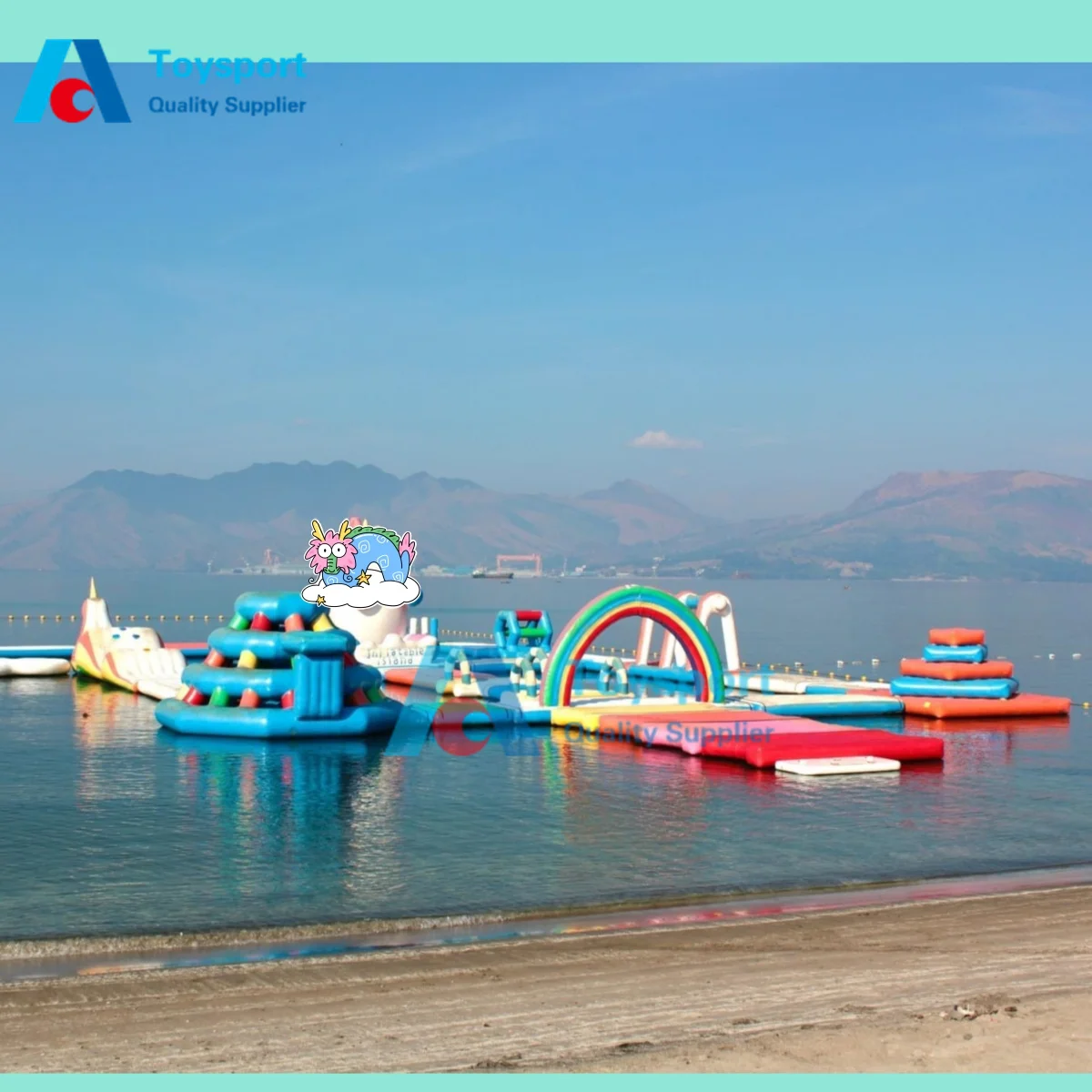Zambales Giant Unicorn Island Inflatable Floating Water Park Large