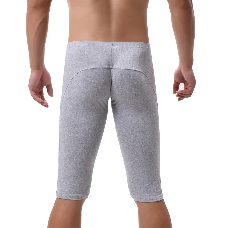 Mens Shorts Cotton Bulge Pouch Sleep Bottoms Fitness Jogging Shorts Sport Casual Shorts Men Short Pajama Pants Skinny Sweatpants 5
