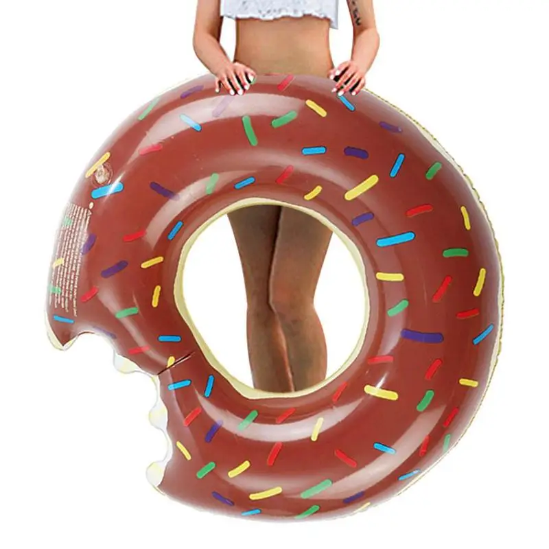 Inflatable Swimming Ring Donut Pool Float for Adult Kids Swimming Circle Ring Mattress for Summer Water Pool Beach Toys