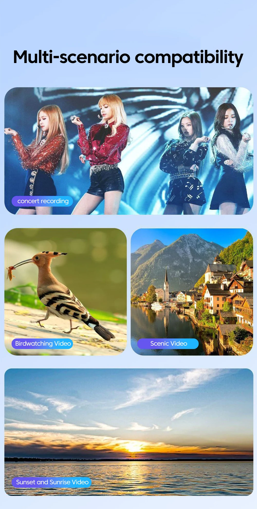 20x Mobile Phone Telephoto Lens Portable Adjustable Focal Length External Camera Cellphone Universal Clip-on Shooting Accessorie