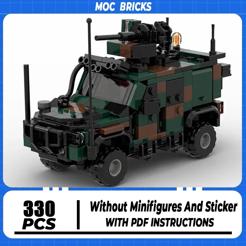 

Moc Building Bricks Military Model LMV 2 4x4 Esercito Vehicles Technology Modular Blocks Toys Assembly Brick Holiday Gifts