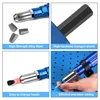 2.4mm-3.2mm-4.0mm-4.8mm Electric Rivet Gun Adapter, Cordless Home Riveting Tools Insert Rivet Quick Riveting Tools Accessories 5
