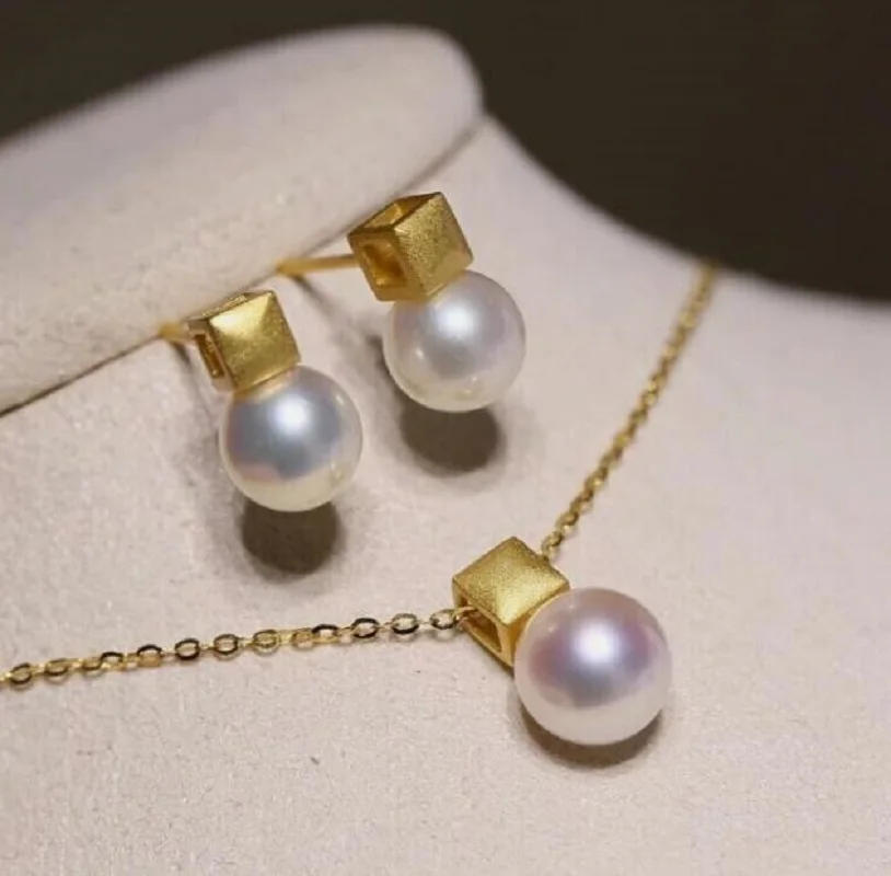 

Великолепные серьги AAAAA 8-9 мм, Южная море, белый цвет, бриллианты, 925s