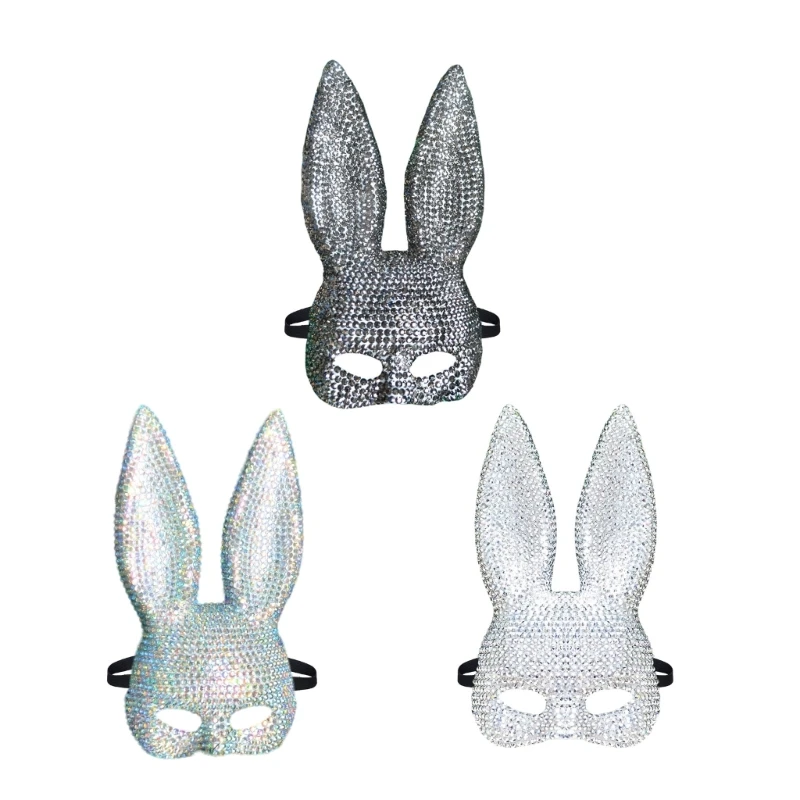 Rabbit Mask With Large Eye Designs Festival Elastic Bands Rabbit Face ...