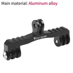 Premium Aluminum Alloy Bicycle Camera and Light Mount Holder (E)