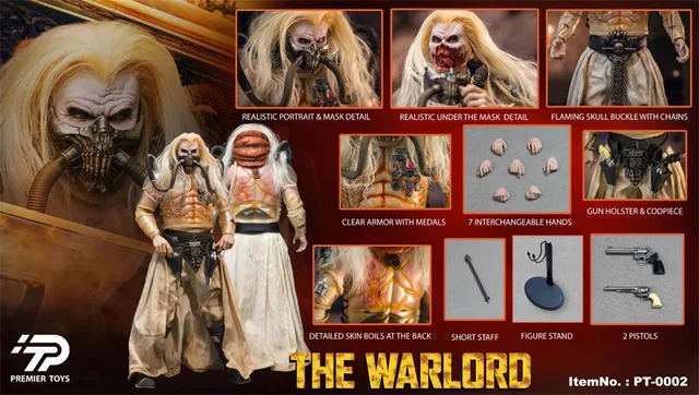 For Sale 1/6 PREMIER TOYS PT0002 THE WARLORD Mad Max Immortan Joe 