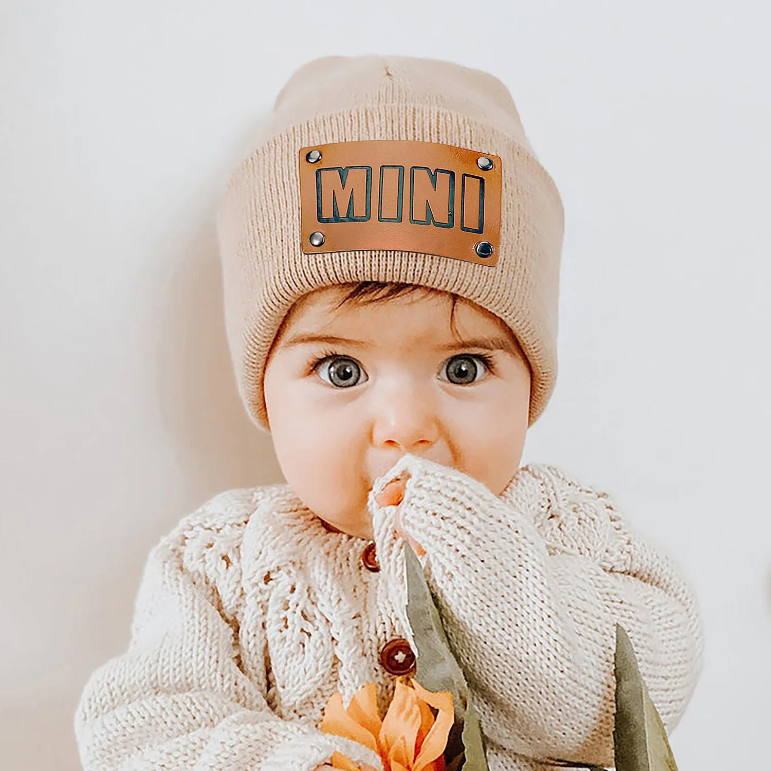 Knit Mother Kids Hat Baby Beanie for Boys Winter Baby Girl Hats Children Cap Infant Bonnet Toddler Accessories