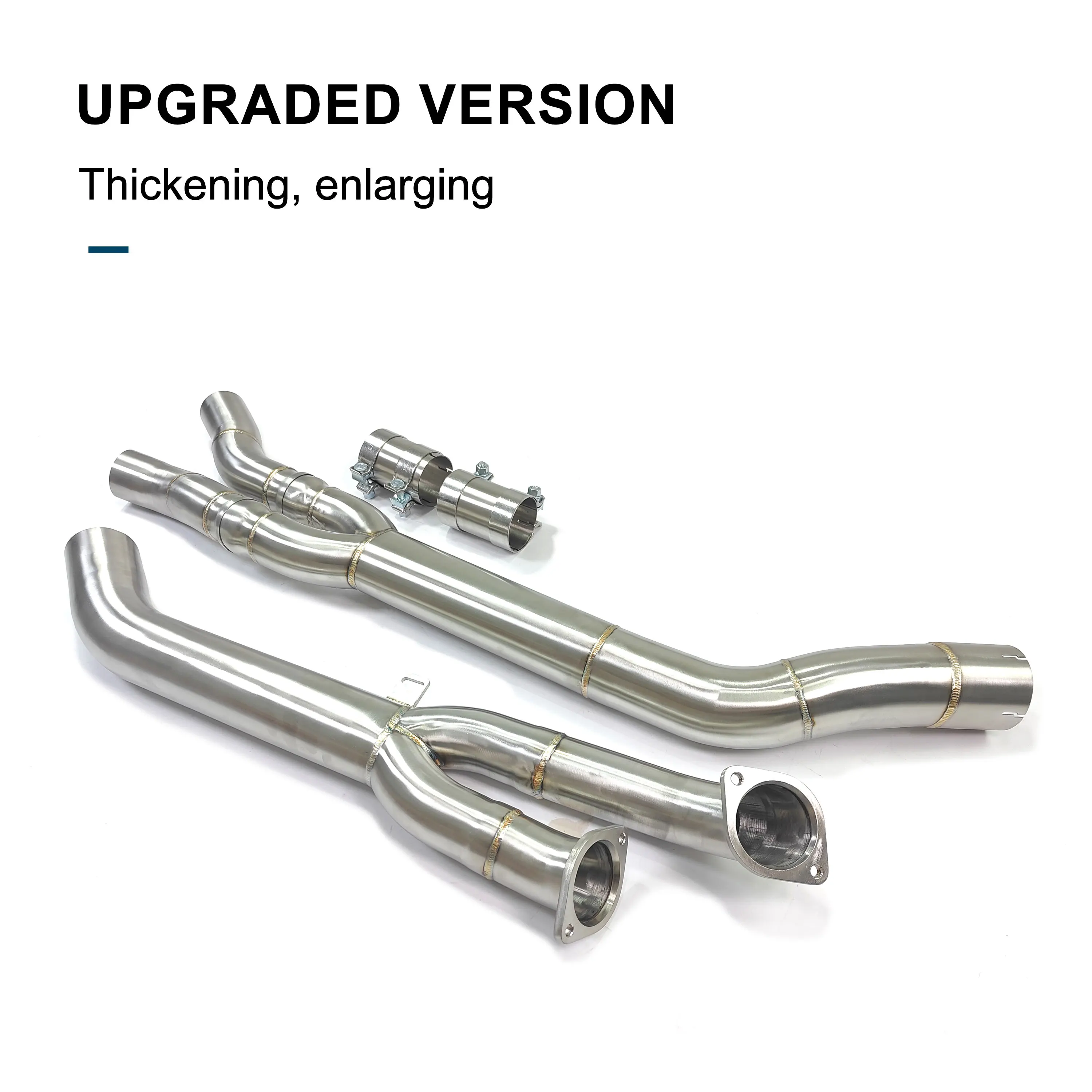 CBNT for BMW G80 M3 G82 M4 G87 M2 S58 3.0T Exhaust-pipe System Middle-Pipe 89mm/3.5inches 304 Stainless Steel Exhaust Mid Pipe