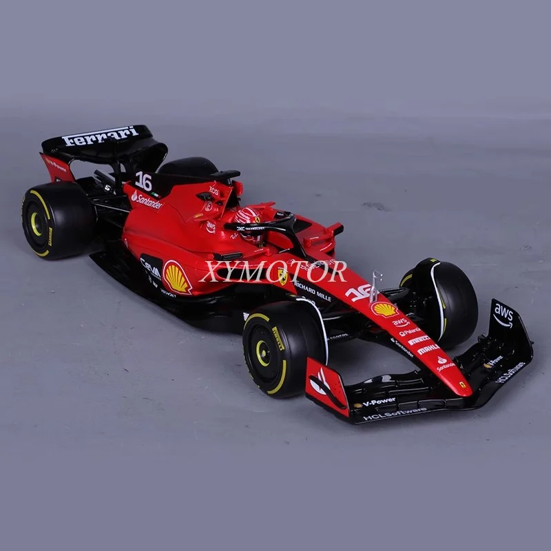 

1:18 BBURAGO For Ferrari SF23 F1 Leclerc #16 / Sainz #55 2023 Diecast Model Car Red Toy Gifts Hobby Display Ornaments Collection