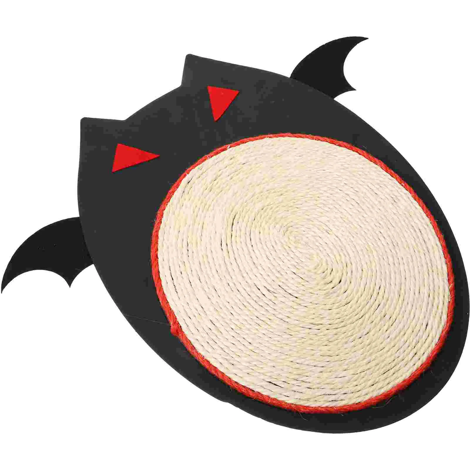 

Halloween Cat Scratch Mat Bats Shaped Cat Scratch Pad Natural Sisal Hemps Scratch Mat Cat Floor Scratching Rug Cats Kittens Pet