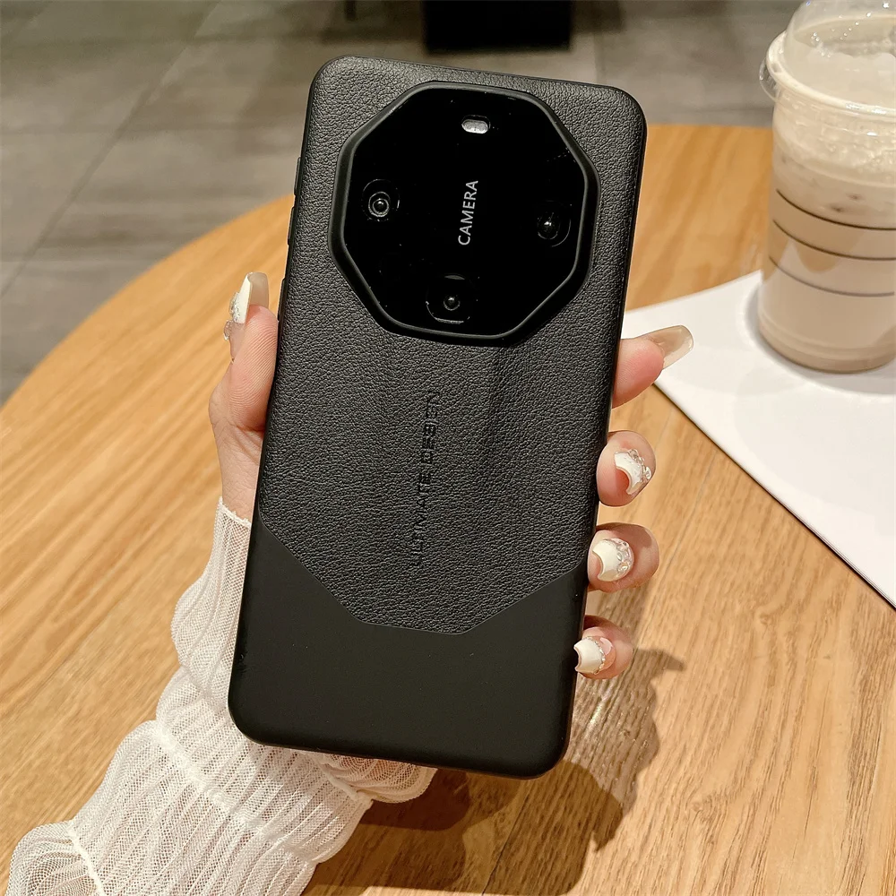 Luxurious PU Leather Phone Case with Camera Protection and Shockproof Design