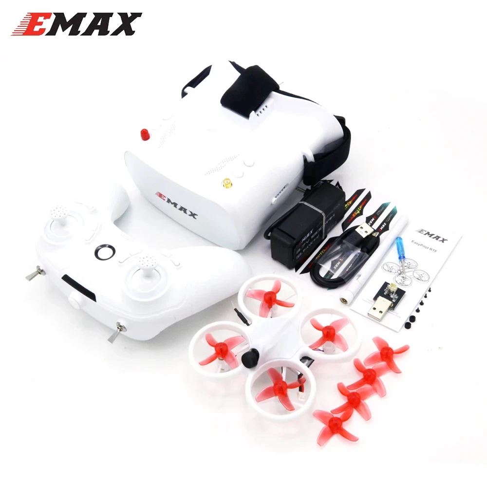 

Emax EZ Pilot 82MM Mini 5.8G Indoor FPV Racing Drone RTF /BNF with Goggle Glasses 600TVL CMOS 4k Camera 37CH 25mW for Beginner