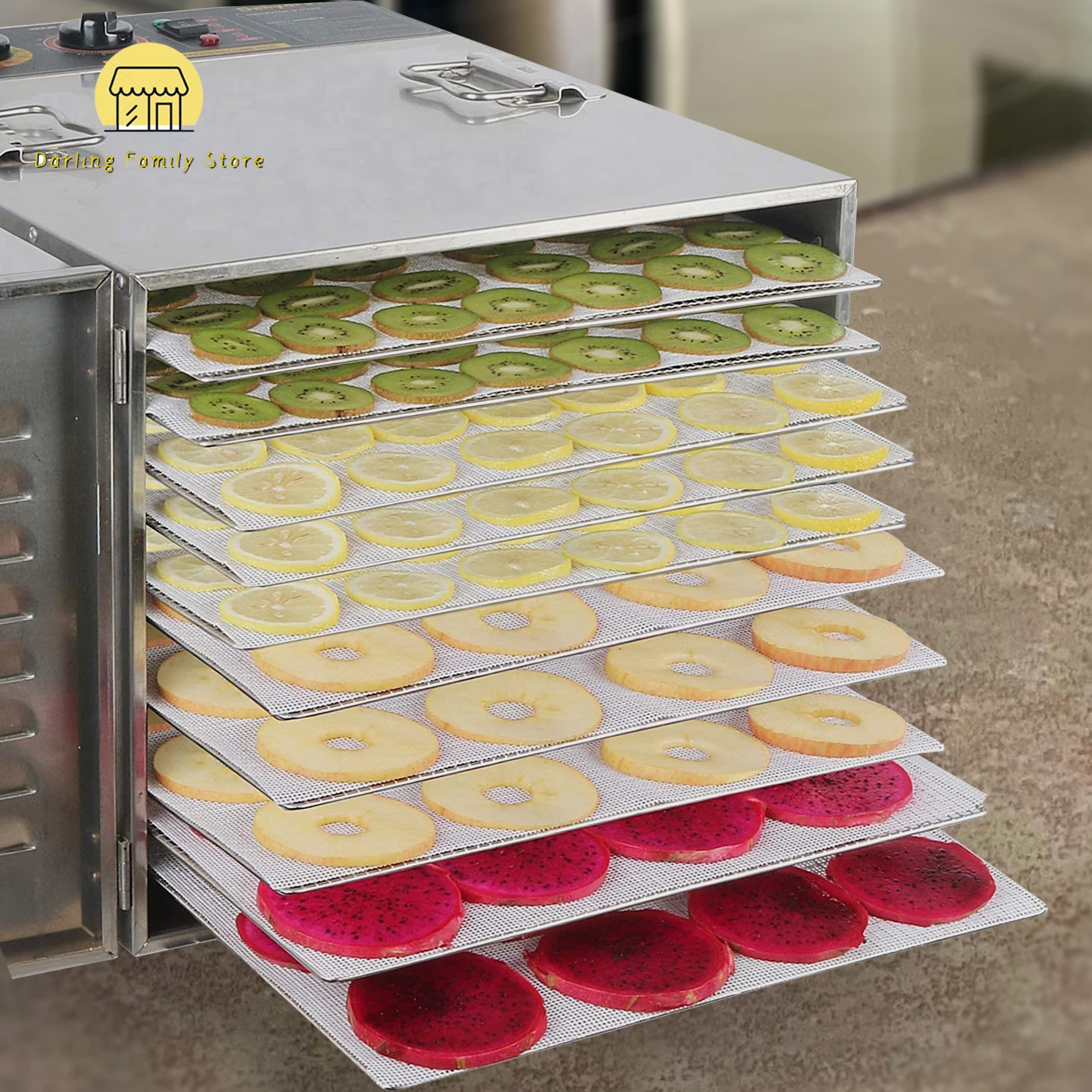 5PCS Dehydrator Sheets Non-Stick Dryer Fruit Silicone Mats Reusable Steamer Mat Mesh Pad Sheet Kitchen Accessories Baking Tools