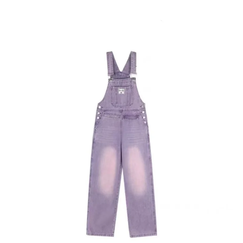 

Women's Suspender Jeans 2023 Versatile Wide Leg Straight Jeans Women's Pants Cargo Pants