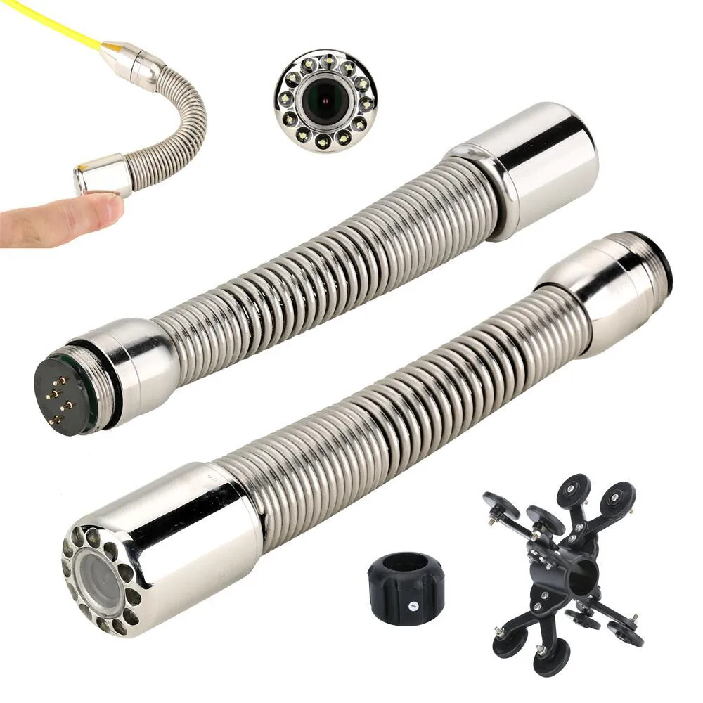 23mm 1080P Pipe Drain Sewer Inspection Camera Head Replacement With 12pc LED Lights For Pipeline Snake Camera Repair Replacement 2