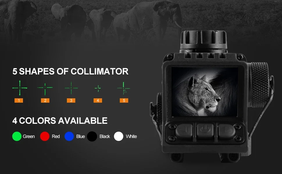 MS32 Night Vision Scope Rifle Scope for Hunting with IR850 Illuminator MOA Recor