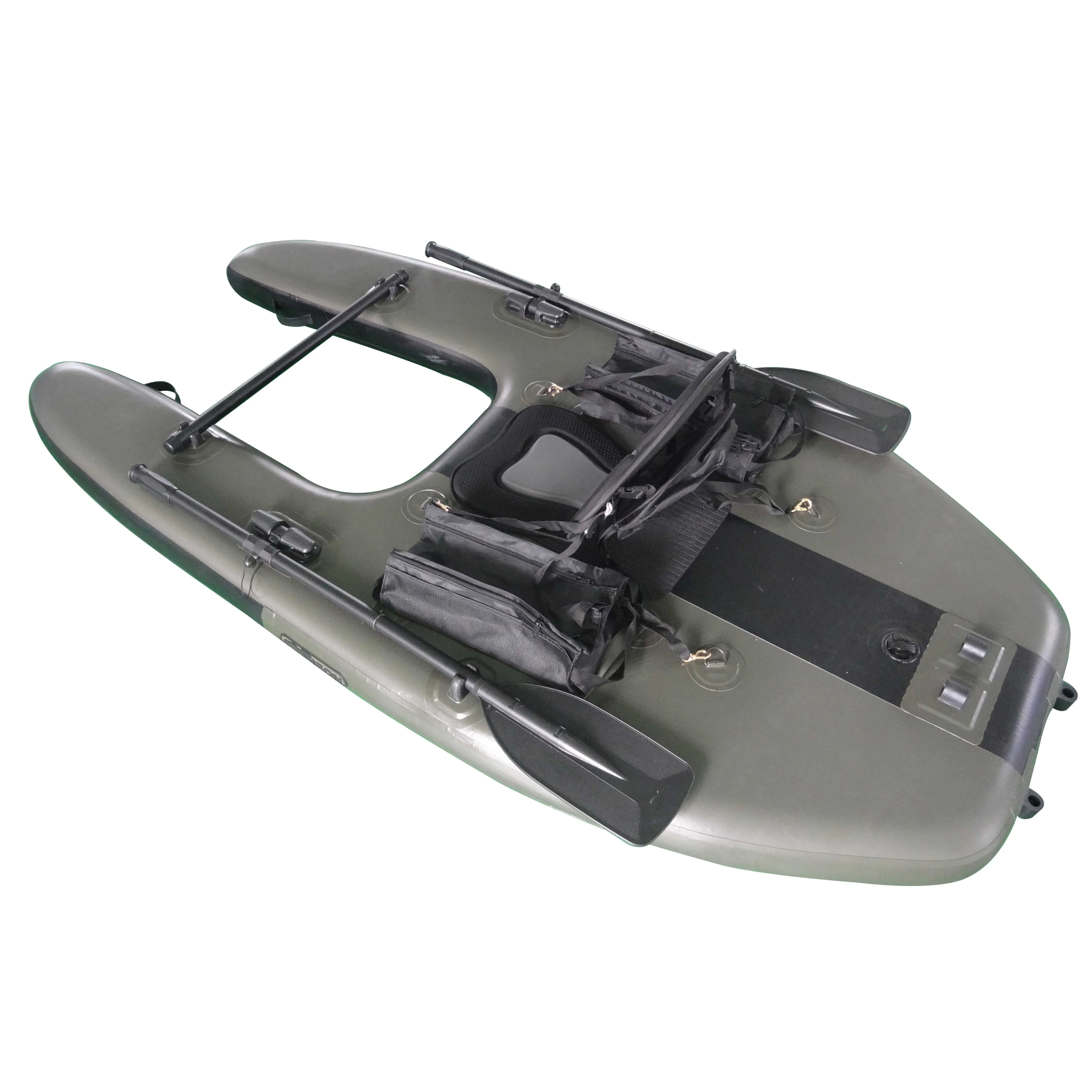 Hard Belly Boat Double Wall Fabric Floating Fishing Boat with Motor Mount