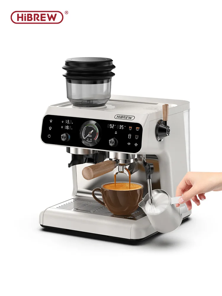 Dual Boiler Espresso Machine Built-in Grinder 30 Size Settings H7B