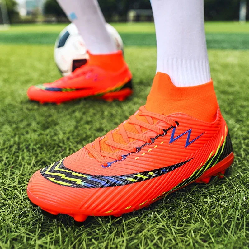 Professional Men Top Quality Football Boots Ultralight Soccer Shoes Turf Futsal Comfortable Indoor Outdoor Grass Non-Slip Sport