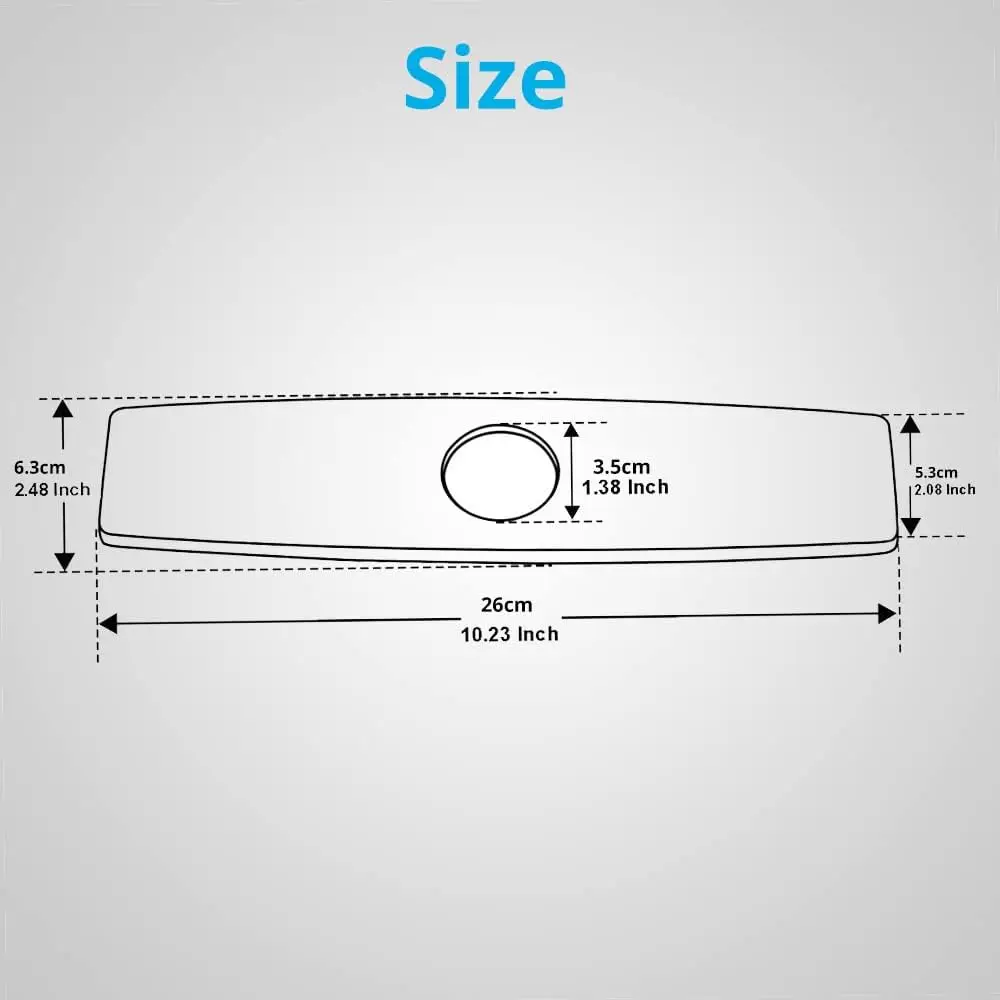 3-to-1 Kitchen Faucet Hole Cover Deck Plate Bathroom Kitchen Sink Faucet Hole Cover Deck Plate Escutcheo Faucet Accessories