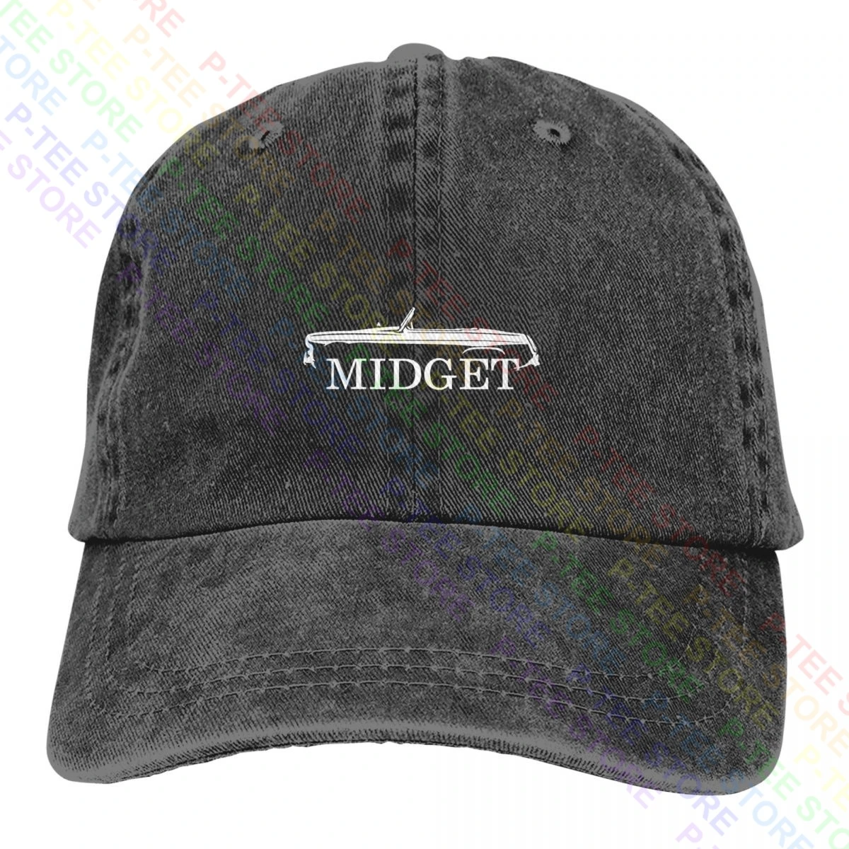 Mg Midget Classic Sports Car Washed Denim Baseball Cap Trucker Hats ...