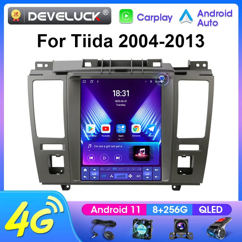 

9.7" Android 11 For Nissan Tiida C11 2004-2013 Car Radio Multimedia Video Player 2 Din GPS 4G Carplay Auto Stereo Head Unit RDS