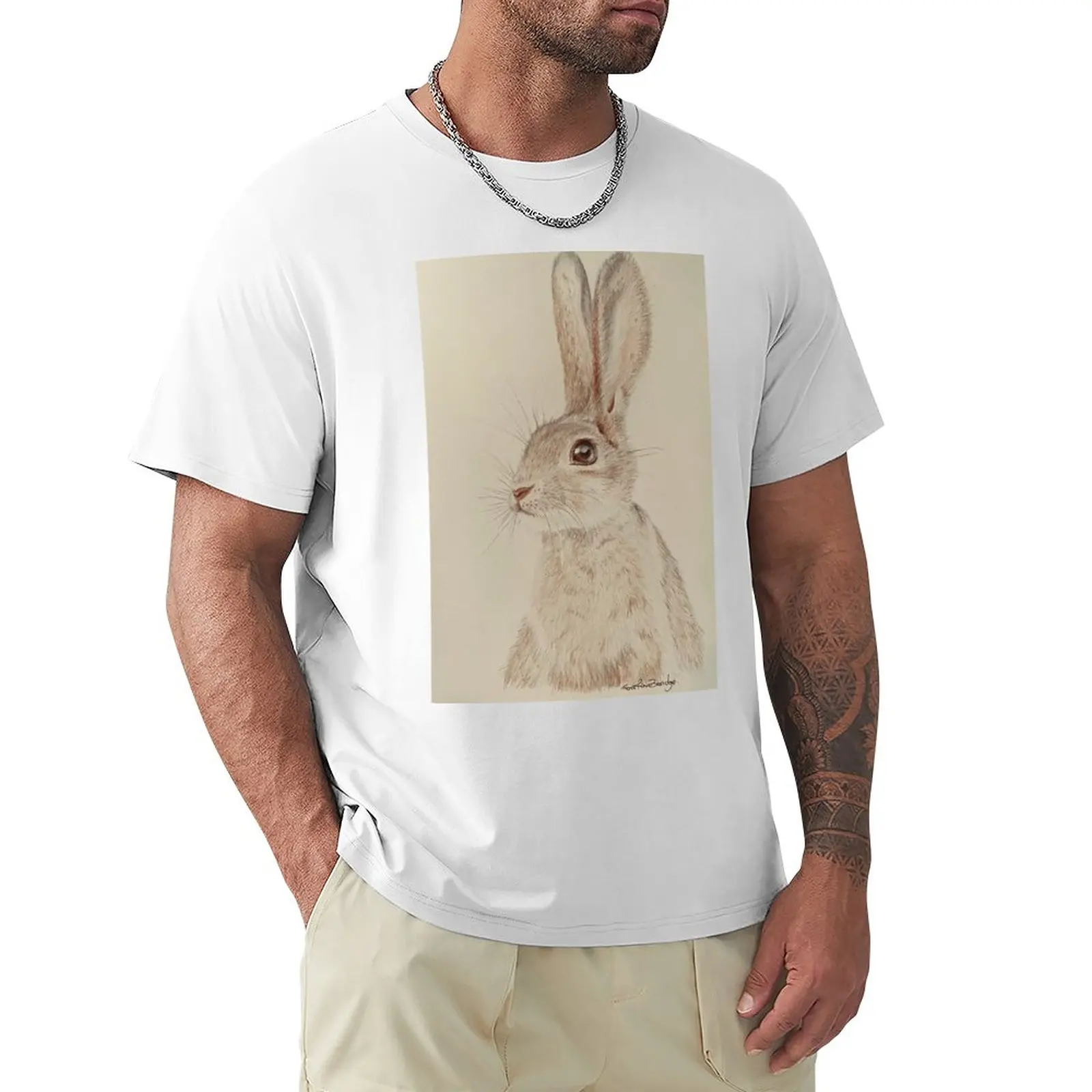 

Футболка Hare, великолепная винтажная мужская одежда