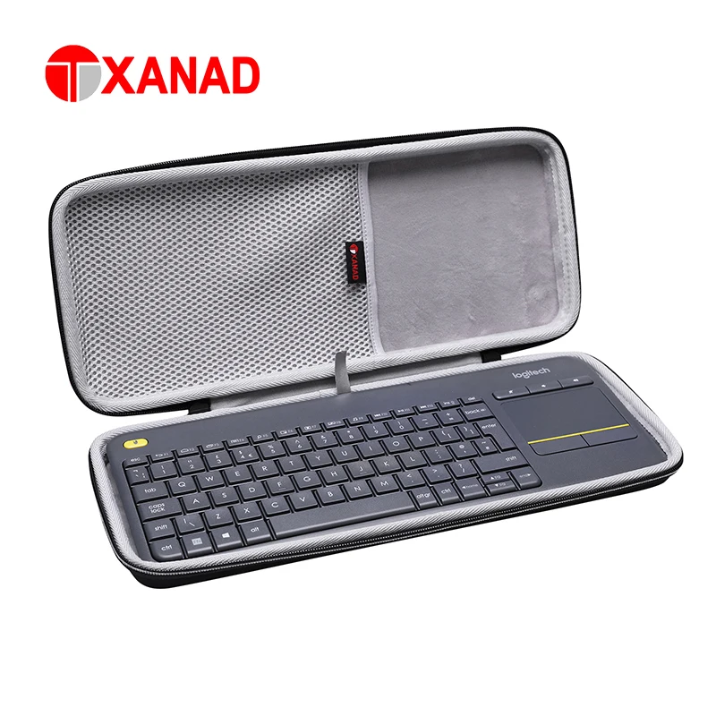 Xanad Eva Case Duro para Logitech K400 Plus Logitech Teclas Pop Logitech mx Mecânico Mini Teclado de Toque sem Fio Touchpad