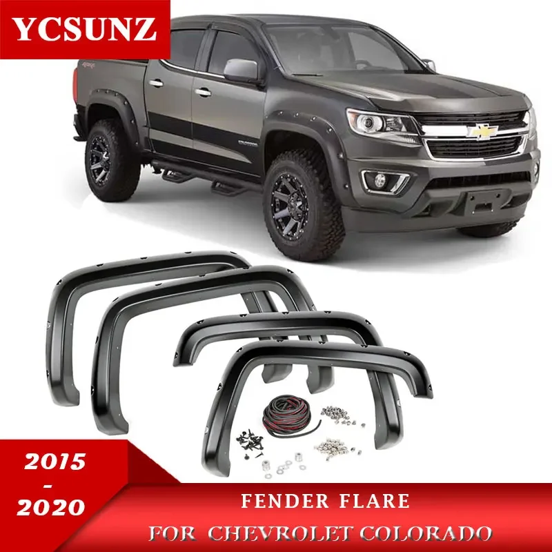 

Arch wheels car accessories pocket Fender Flare plastic mudguards For Chevrolet Colorado 2015 2016 2017 2018 2019 2020