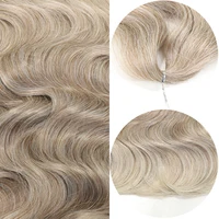 Tresses synthétiques ondulées au crochet-Noble, extensions de cheveux blonds ombrés, queue de cheval, faux cheveux doux, 24 po, 3 pièces 6