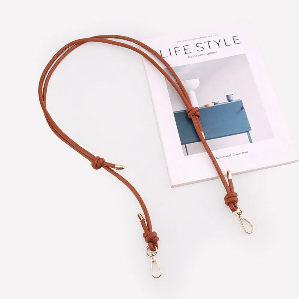 Elegant PU Leather Adjustable Shoulder Bag Strap - Solid Color Handbag Accessory