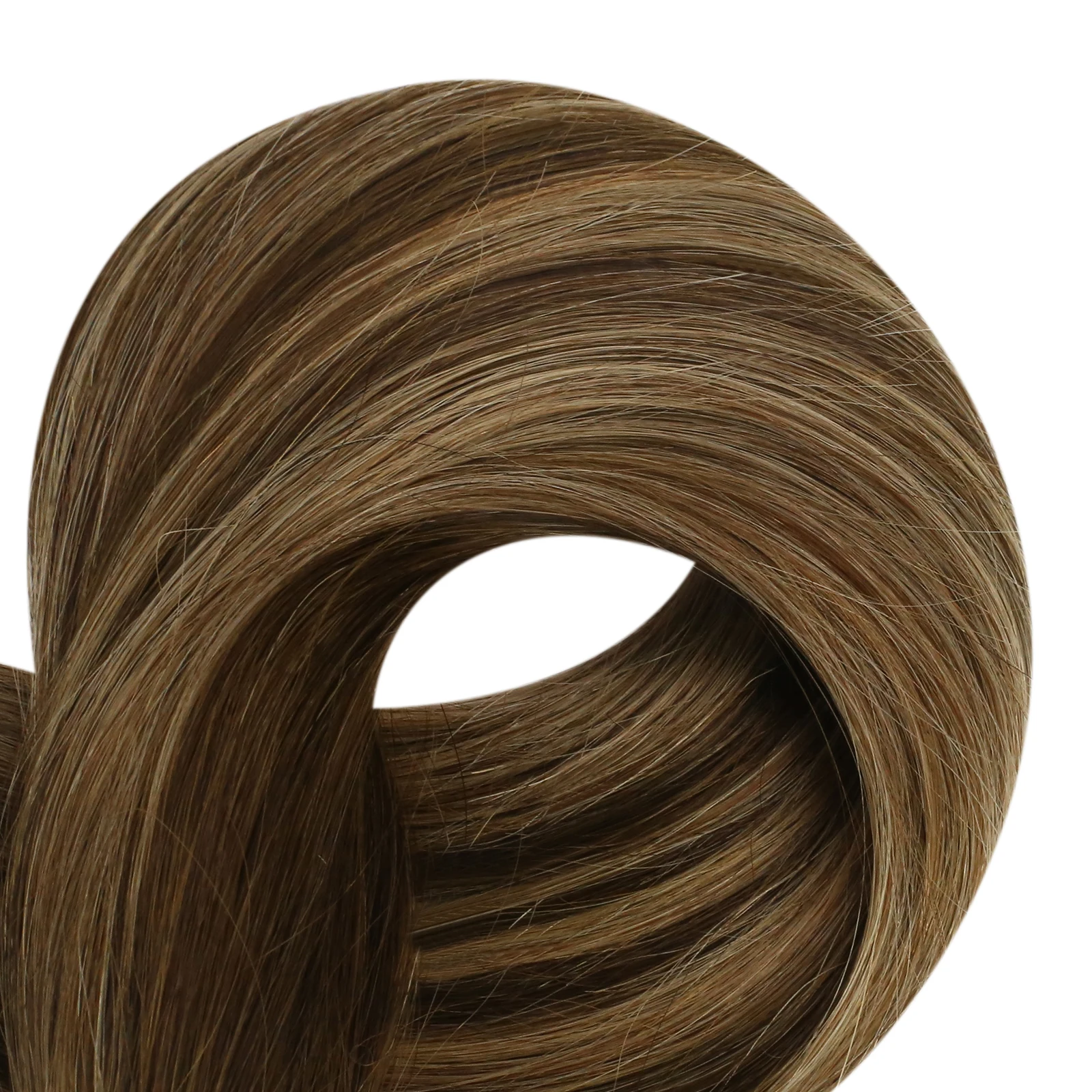 Full Shine Straight I Tip Hair Natural Real Human Fusion Hair Extensions 100 Strands Stick Tip Soft Extensions For Party