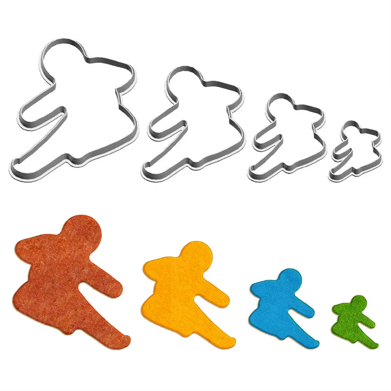

Four Specifications Cartoon Figure Practicing Kung Fu,Invisable Kick,Plastics Mould,Cake Cookie Fondant Tool,Sushi Fruit Cutter