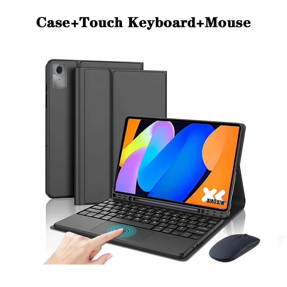 Enhanced Magnetic Keyboard Case with Detachable Bluetooth Functionality