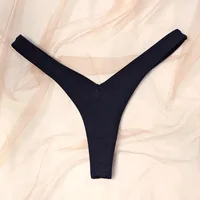 Women Sexy V Waist Sexy Sports Thongs G-string Breathable Panties Low Waist Underwear Knicker T Pants Elastic Bikini Underpants 3