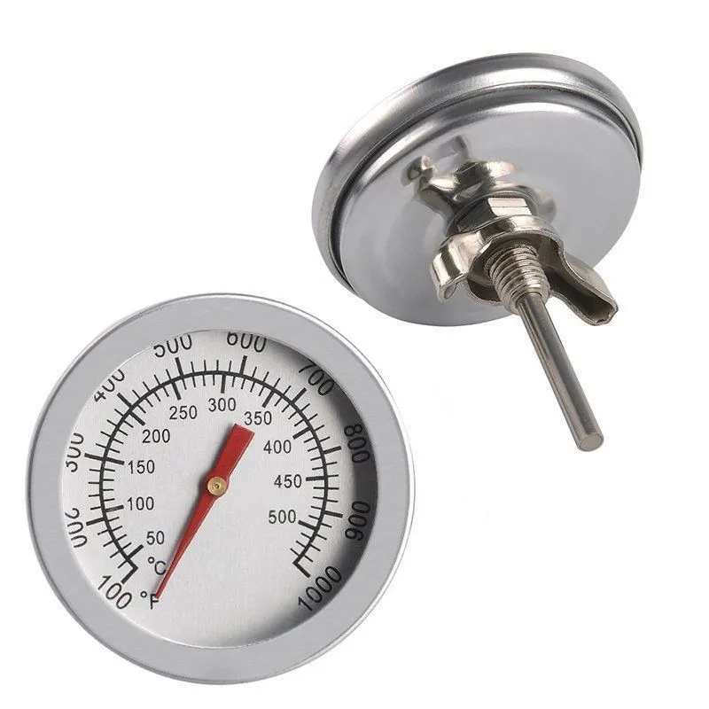 Stainless Steel Dial Bimetal Probe Thermometer Household Boiler Brewing Distilled Water Alcohol Thermometer Accessories