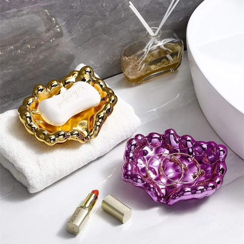 

Bathroom Soap Dish Travel Portable Bath Accessories for Soap Dish To Wash Clothes Plastic Dishes for Outdoors No Punching Tablet