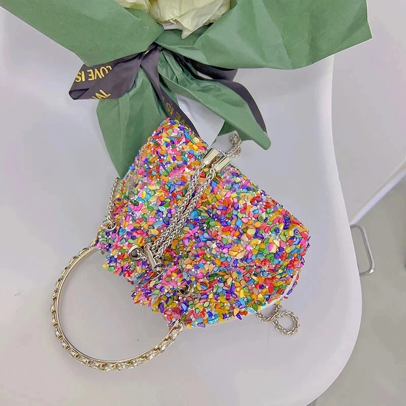 JIOMAY Color Stone Grains Tote Bag Designer Luxury Bag New 2024 Fashion Handbags Casual Bucket Bag Banquet Woman Handbag